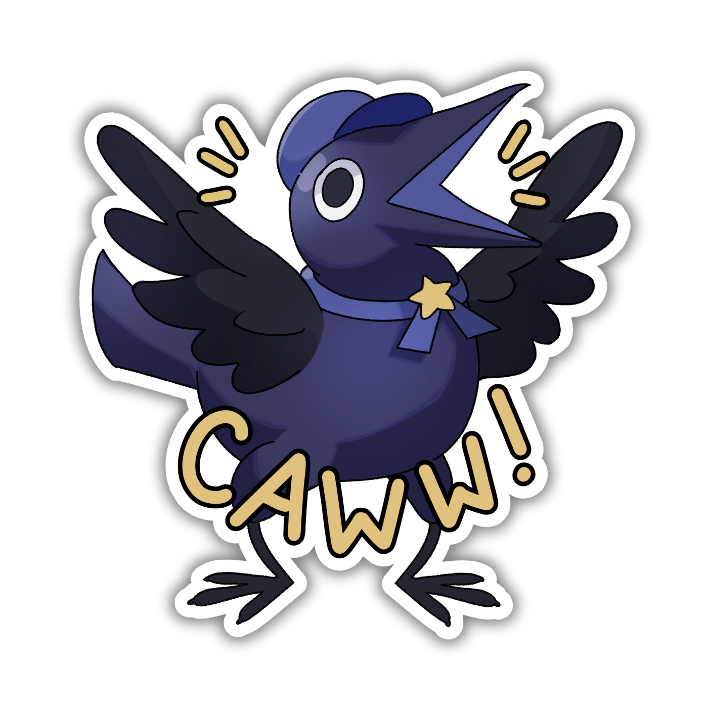 Dokibird Crowki Sticker