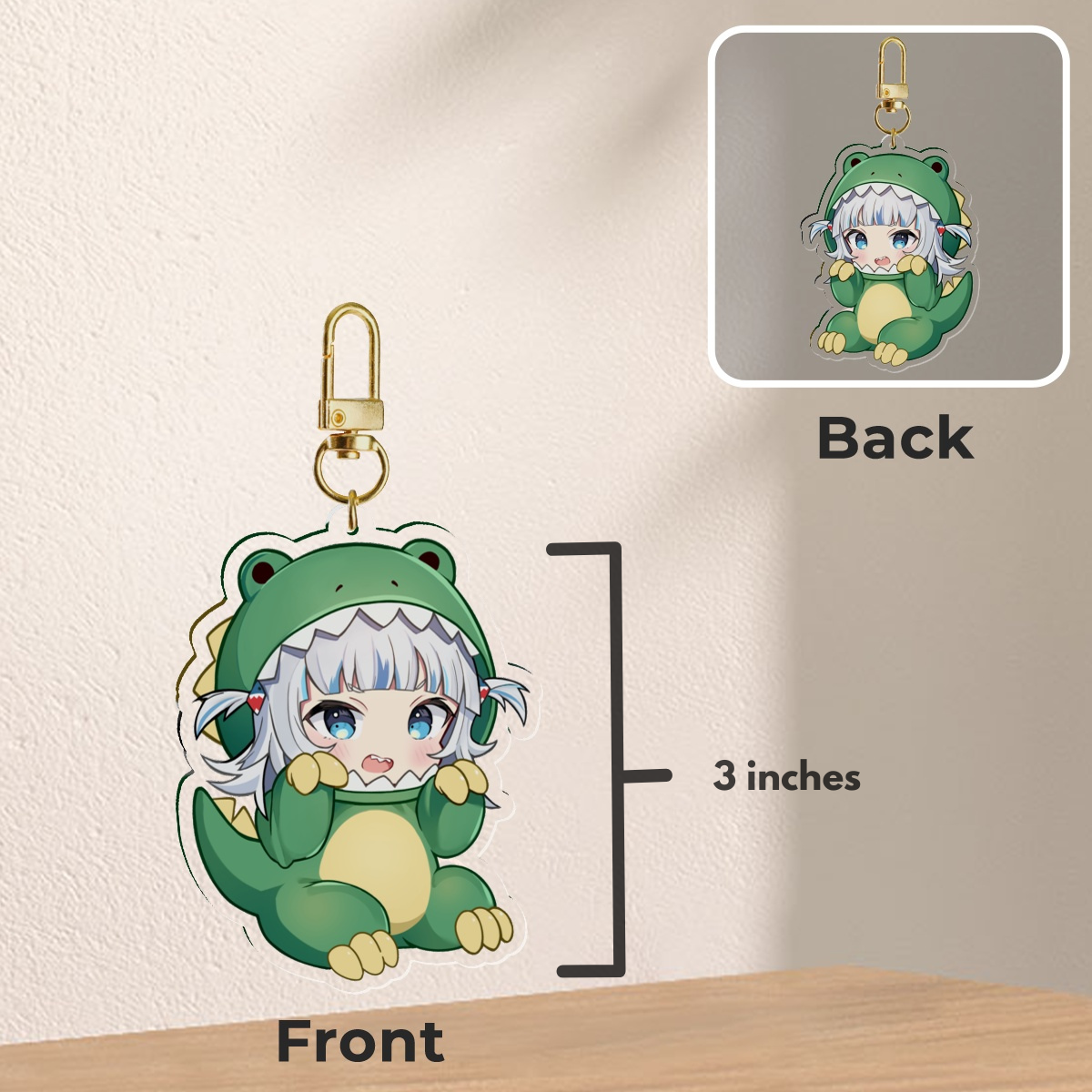 Dino Gura Keychain