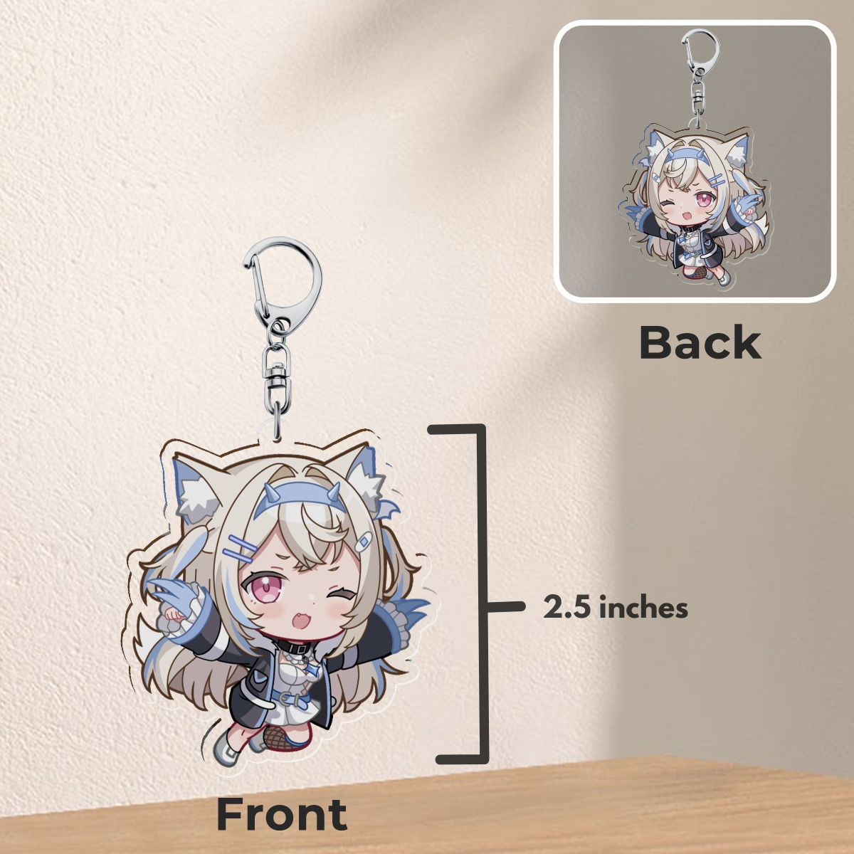Fuwawa Abyssgard (Fuwamoco) Keychain