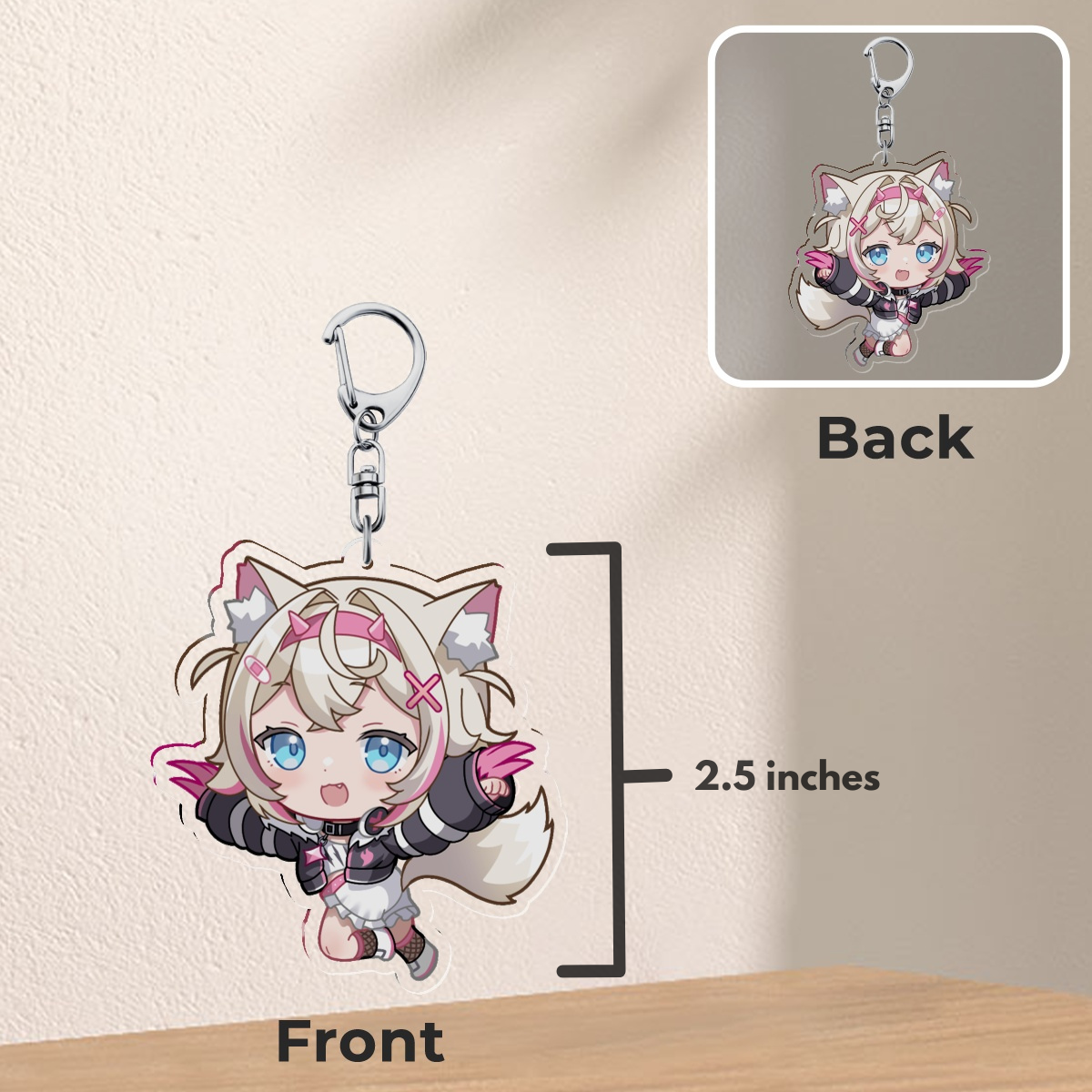 Mococo Abyssgard (Fuwamoco) Keychain