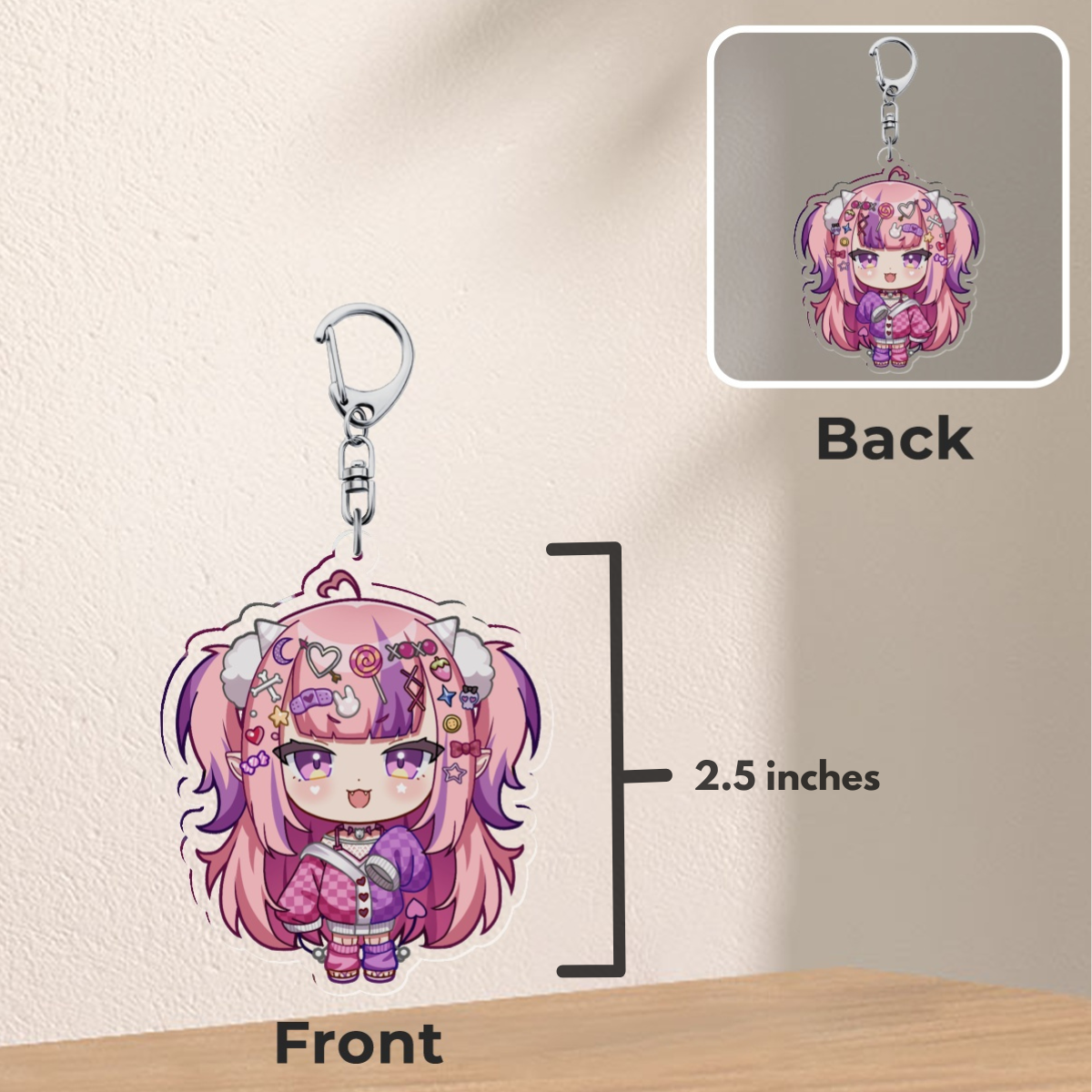 Ironmouse Keychain