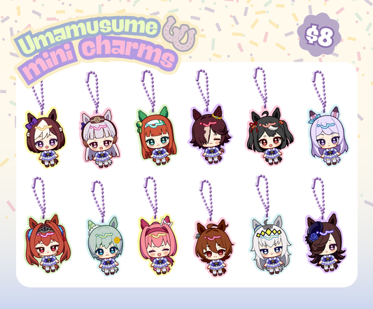 Umamusume Mini Charms [PRE-SALE] Ends April 8th